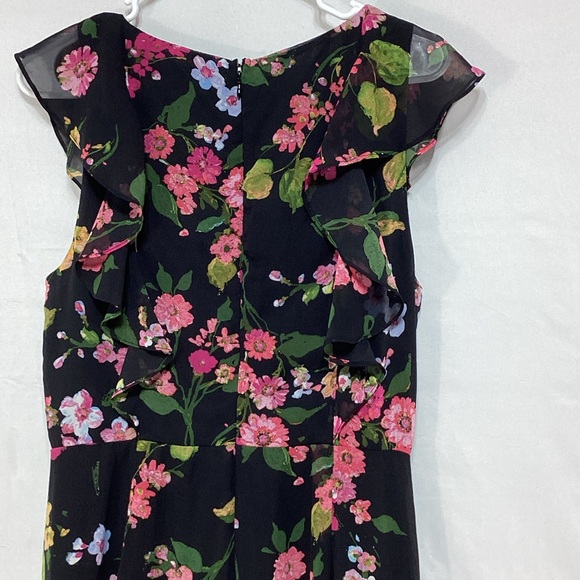 NWT Size Large Lulu's Black Floral Jumpsuit - Picture 9 of 15
